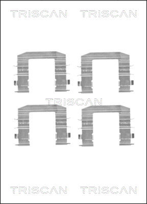 TRISCAN Tartozékkészlet, tárcsafékbetét 8105181009_TRIS