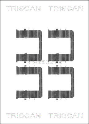 TRISCAN Tartozékkészlet, tárcsafékbetét 8105181010_TRIS