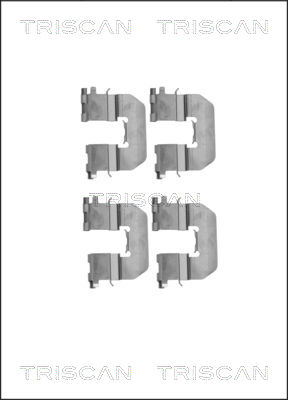 TRISCAN Tartozékkészlet, tárcsafékbetét 8105181013_TRIS