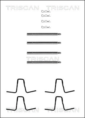 TRISCAN Tartozékkészlet, tárcsafékbetét 8105231216_TRIS