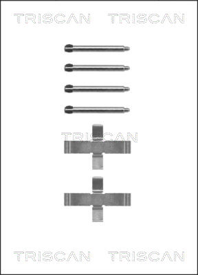 TRISCAN Tartozékkészlet, tárcsafékbetét 8105231389_TRIS