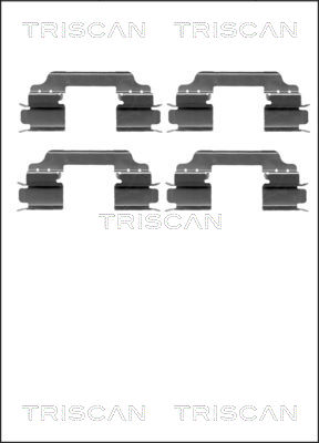 TRISCAN Tartozékkészlet, tárcsafékbetét 8105231596_TRIS