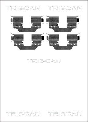 TRISCAN Tartozékkészlet, tárcsafékbetét 8105231597_TRIS