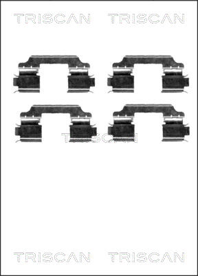 TRISCAN Tartozékkészlet, tárcsafékbetét 8105231598_TRIS