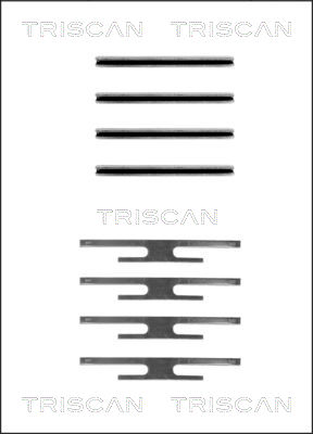 TRISCAN Tartozékkészlet, tárcsafékbetét 8105241309_TRIS