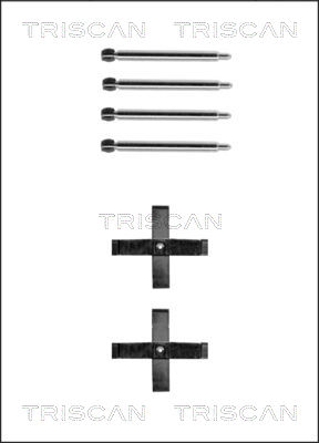 TRISCAN Tartozékkészlet, tárcsafékbetét 8105241597_TRIS