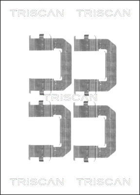 TRISCAN Tartozékkészlet, tárcsafékbetét 8105241609_TRIS