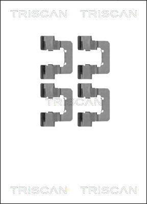 TRISCAN Tartozékkészlet, tárcsafékbetét 8105241611_TRIS