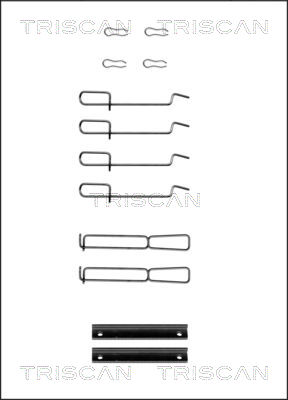 TRISCAN Tartozékkészlet, tárcsafékbetét 8105251594_TRIS