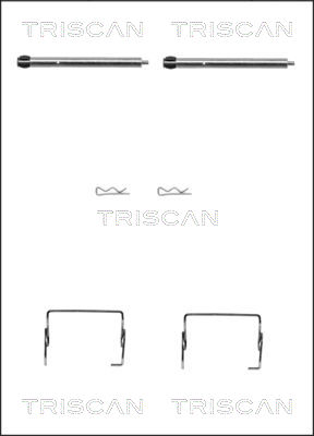 TRISCAN Tartozékkészlet, tárcsafékbetét 8105251595_TRIS