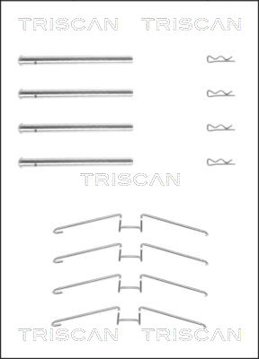 TRISCAN Tartozékkészlet, tárcsafékbetét 8105251599_TRIS