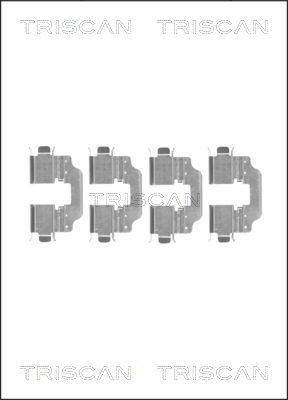 TRISCAN Tartozékkészlet, tárcsafékbetét 8105251602_TRIS