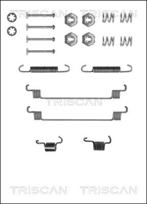 TRISCAN Tartozékkészlet, fékpofa 8105252519_TRIS