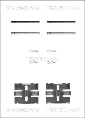 TRISCAN Tartozékkészlet, tárcsafékbetét 8105271206_TRIS