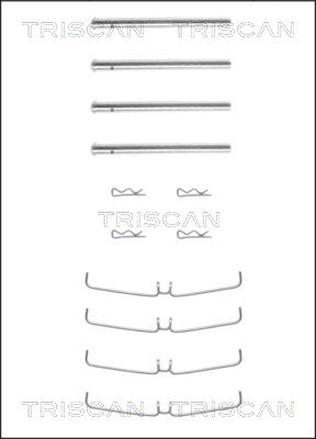 TRISCAN Tartozékkészlet, tárcsafékbetét 8105271359_TRIS