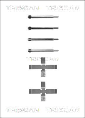 TRISCAN Tartozékkészlet, tárcsafékbetét 8105271444_TRIS