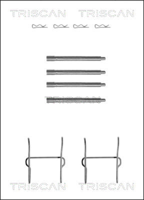 TRISCAN Tartozékkészlet, tárcsafékbetét 8105281590_TRIS