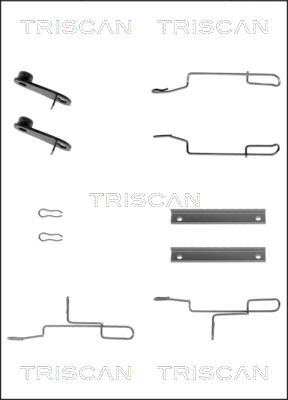 TRISCAN Tartozékkészlet, tárcsafékbetét 8105281591_TRIS