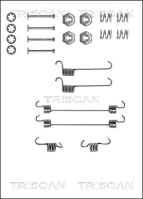 TRISCAN Tartozékkészlet, fékpofa 8105382518_TRIS