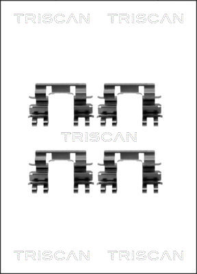 TRISCAN Tartozékkészlet, tárcsafékbetét 8105401610_TRIS