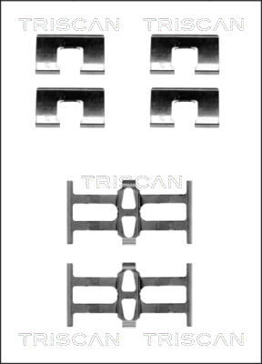 TRISCAN Tartozékkészlet, tárcsafékbetét 8105401614_TRIS