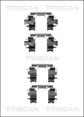 TRISCAN Tartozékkészlet, tárcsafékbetét 8105401616_TRIS