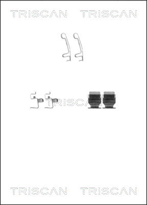 TRISCAN Tartozékkészlet, tárcsafékbetét 8105411606_TRIS