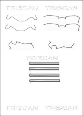 TRISCAN Tartozékkészlet, tárcsafékbetét 8105411607_TRIS