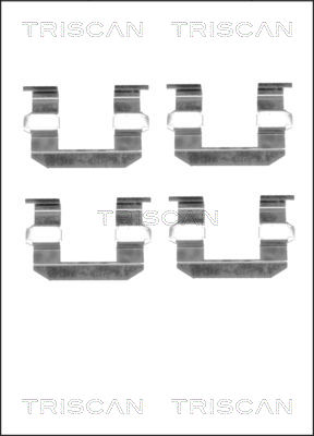 TRISCAN Tartozékkészlet, tárcsafékbetét 8105431619_TRIS