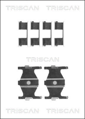 TRISCAN Tartozékkészlet, tárcsafékbetét 8105431625_TRIS