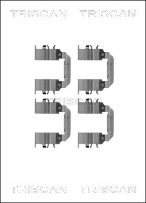 TRISCAN Tartozékkészlet, tárcsafékbetét 8105431630_TRIS