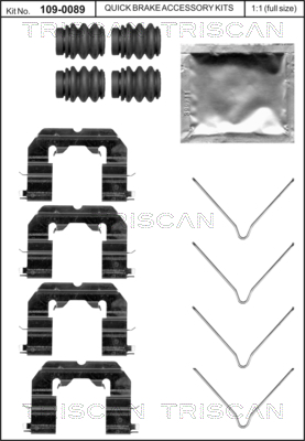 TRISCAN Tartozékkészlet, tárcsafékbetét 8105431650_TRIS