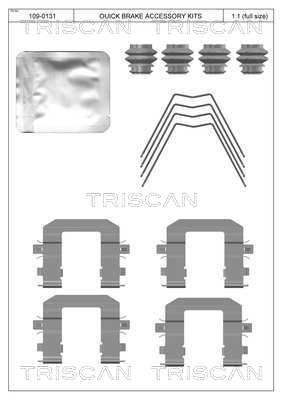 TRISCAN Tartozékkészlet, tárcsafékbetét 8105431663_TRIS