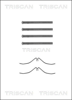 TRISCAN Tartozékkészlet, tárcsafékbetét 8105501509_TRIS