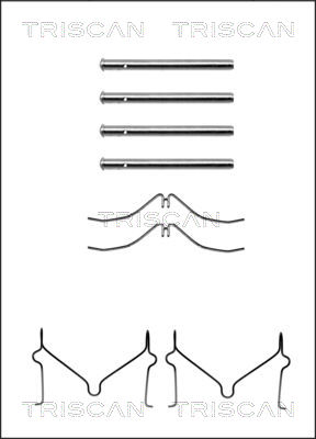 TRISCAN Tartozékkészlet, tárcsafékbetét 8105501568_TRIS