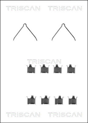 TRISCAN Tartozékkészlet, tárcsafékbetét 8105501580_TRIS