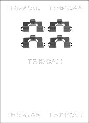 TRISCAN Tartozékkészlet, tárcsafékbetét 8105501581_TRIS