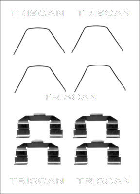 TRISCAN Tartozékkészlet, tárcsafékbetét 8105501585_TRIS