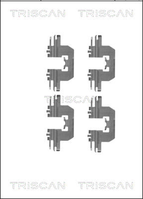 TRISCAN Tartozékkészlet, tárcsafékbetét 8105501586_TRIS