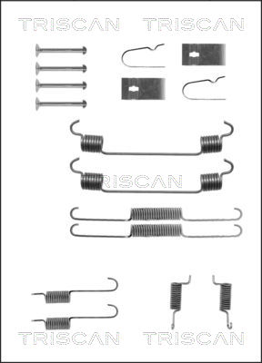 TRISCAN Tartozékkészlet, fékpofa 8105502543_TRIS