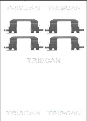 TRISCAN Tartozékkészlet, tárcsafékbetét 8105681532_TRIS