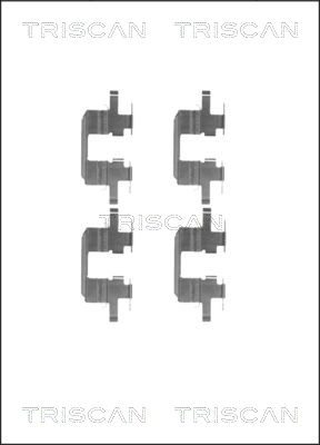 TRISCAN Tartozékkészlet, tárcsafékbetét 8105681533_TRIS