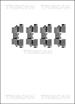 TRISCAN Tartozékkészlet, tárcsafékbetét 8105691617_TRIS