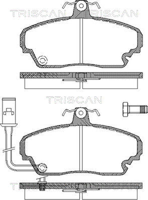 TRISCAN Fékbetét, mind 811010508_TRIS