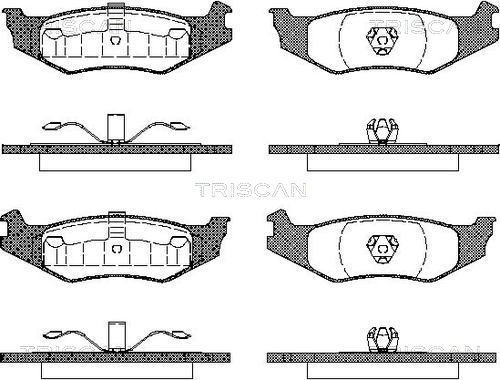 TRISCAN Fékbetét, mind 811010519_TRIS