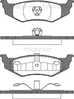 TRISCAN Fékbetét, mind 811010521_TRIS