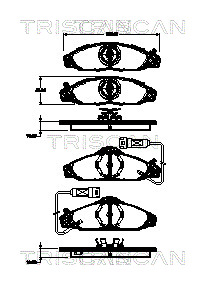 TRISCAN Első fékbetét 811010541_TRIS