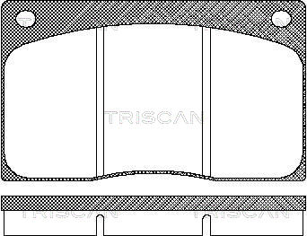 TRISCAN Fékbetét, mind 811010799_TRIS