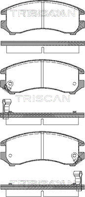 TRISCAN Fékbetét, mind 811010887_TRIS