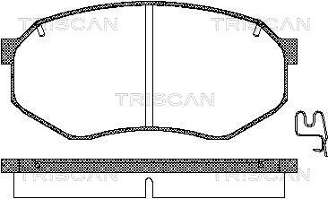 TRISCAN Fékbetét, mind 811010895_TRIS